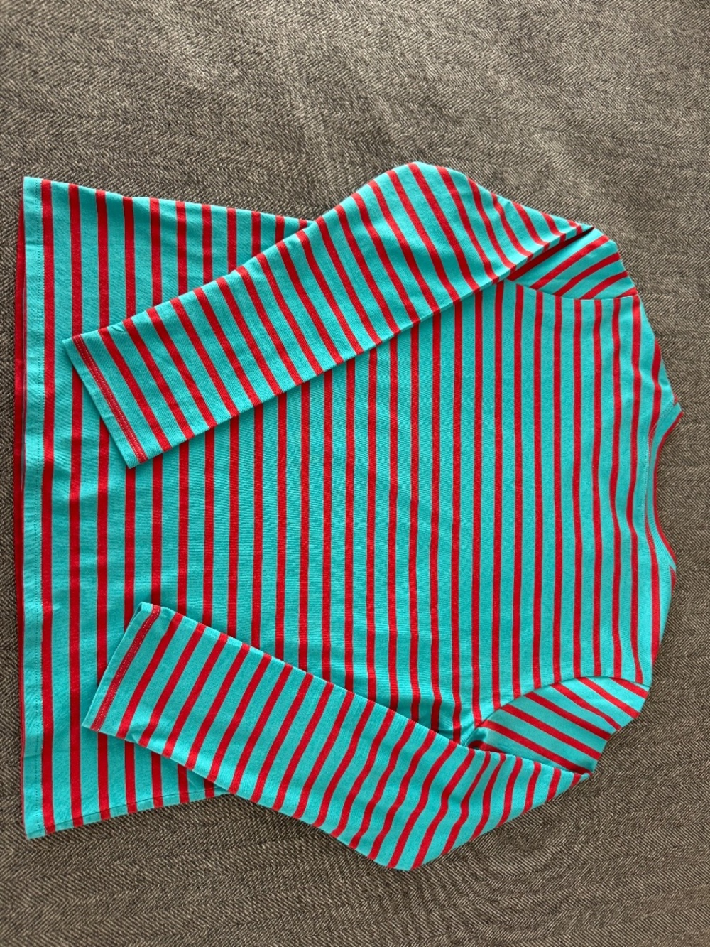 NWT, FRANCES VALENTINE, FAMOUS STRIPE LONG SLEEVE TSHIRT IN PIMA COTTON - Picture 9 of 11